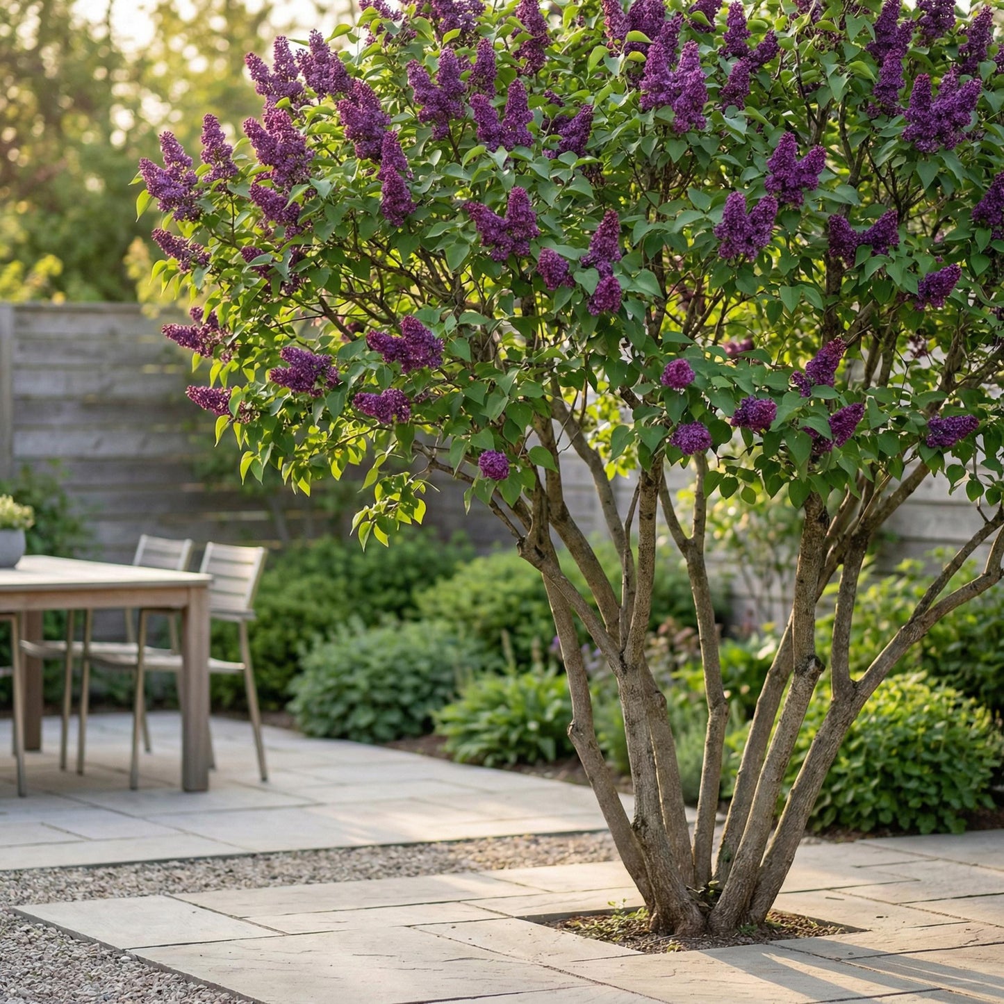 Garden plant - Syringa vulgaris Ludwig Spath - Common Lilac - Hardy - Purple - 1 Plant - Pot 17cm - Height 45cm