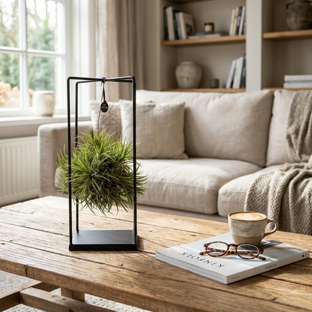 Tillandsia Air Plant in Decor - Ø 14 cm - Height: 30 cm