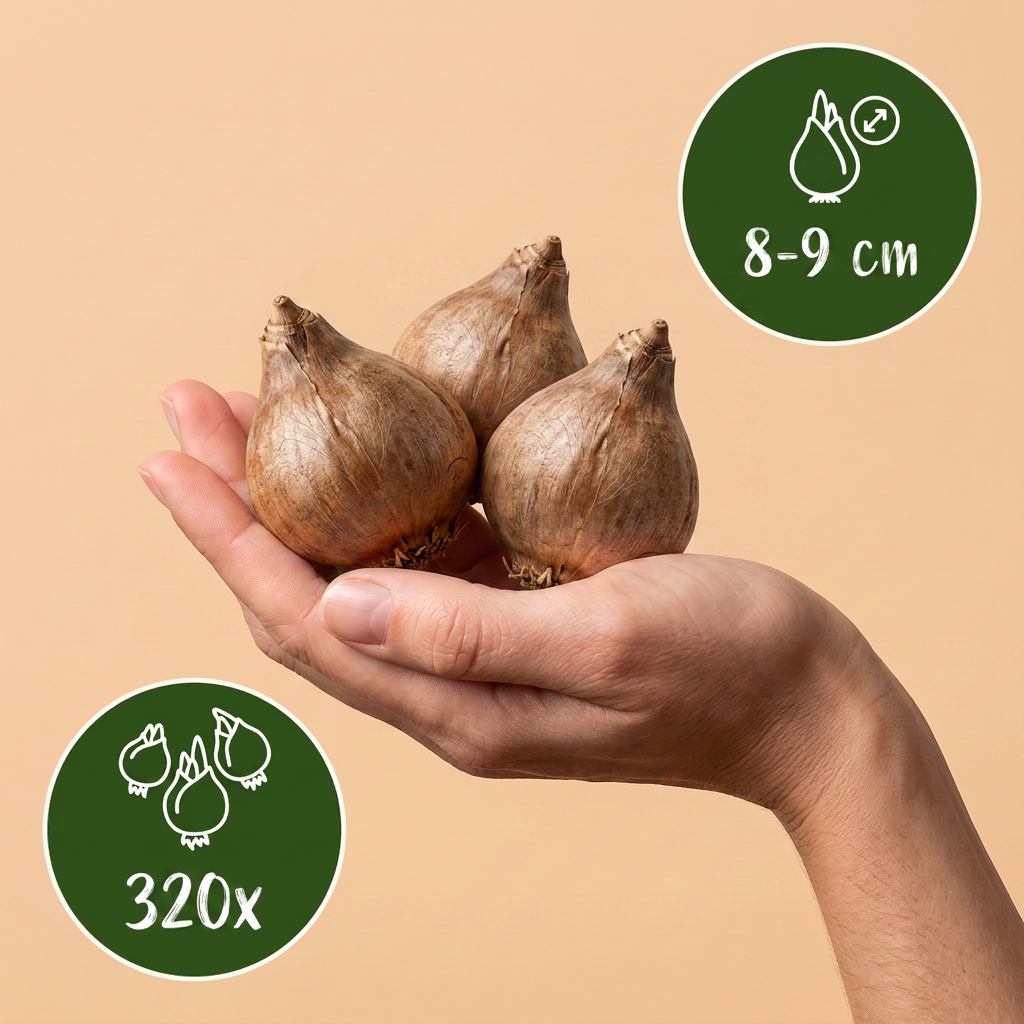 320x Leucojum Aestivum - Zomerschneeklokje - Wit - Voorjaarsbloeier - Bolmaat 8/9