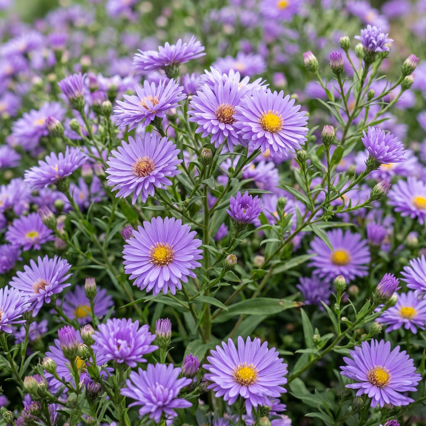Perennial - Aster (D) Mediterranean - Sea Aster - Bee and Butterfly Attractor - Purple - 1 Plant - Pot 11cm - Height 15-25cm