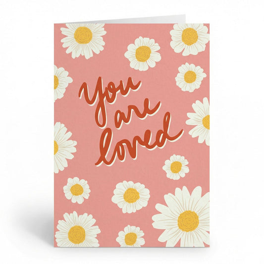 Wenskaart "You are loved" - A6 Gevouwen - Voeg persoonlijke boodschap toe