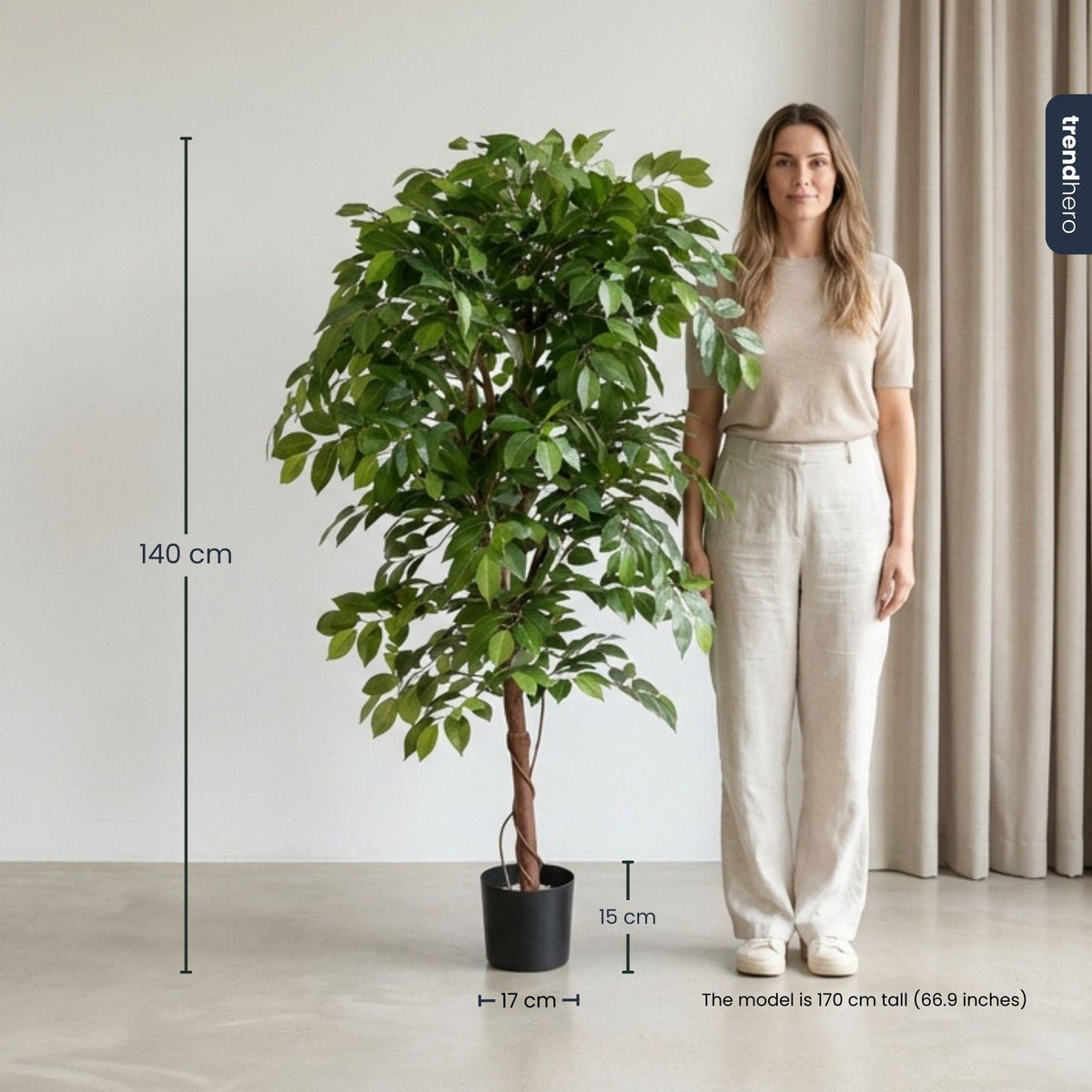 Ficus Deluxe Vine artificiel – 140 cm