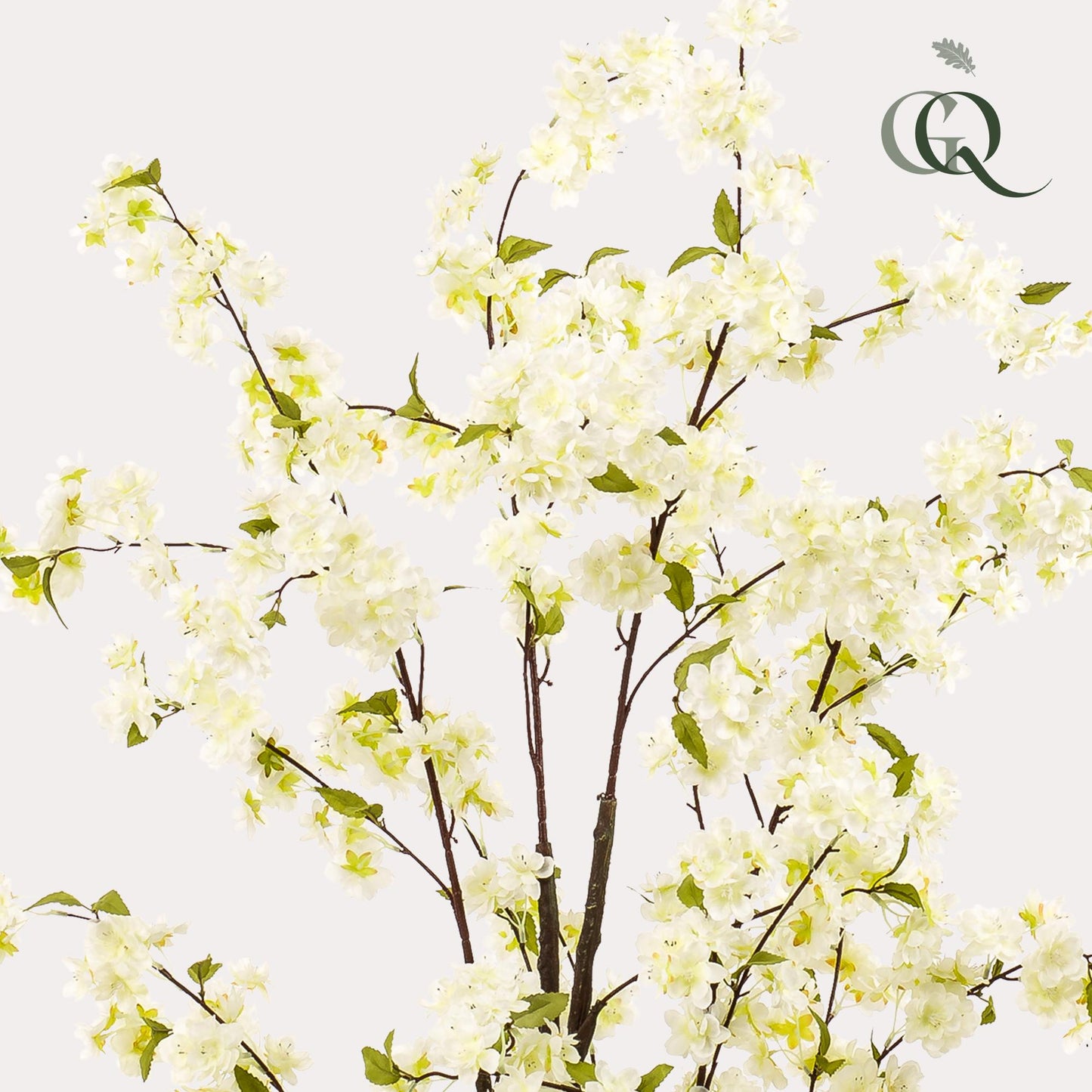 Artificial plant - Prunus - Cherry blossom - White - 135cm