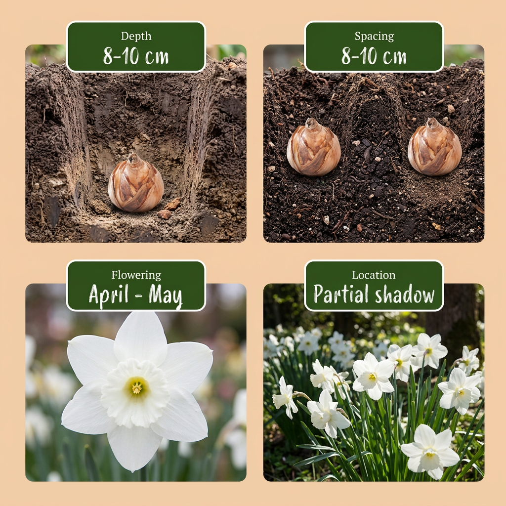 30x Narcissus Triandrus Thalia - Angel's Tears Daffodil - White - Spring Flowering - Bulb size 10/12