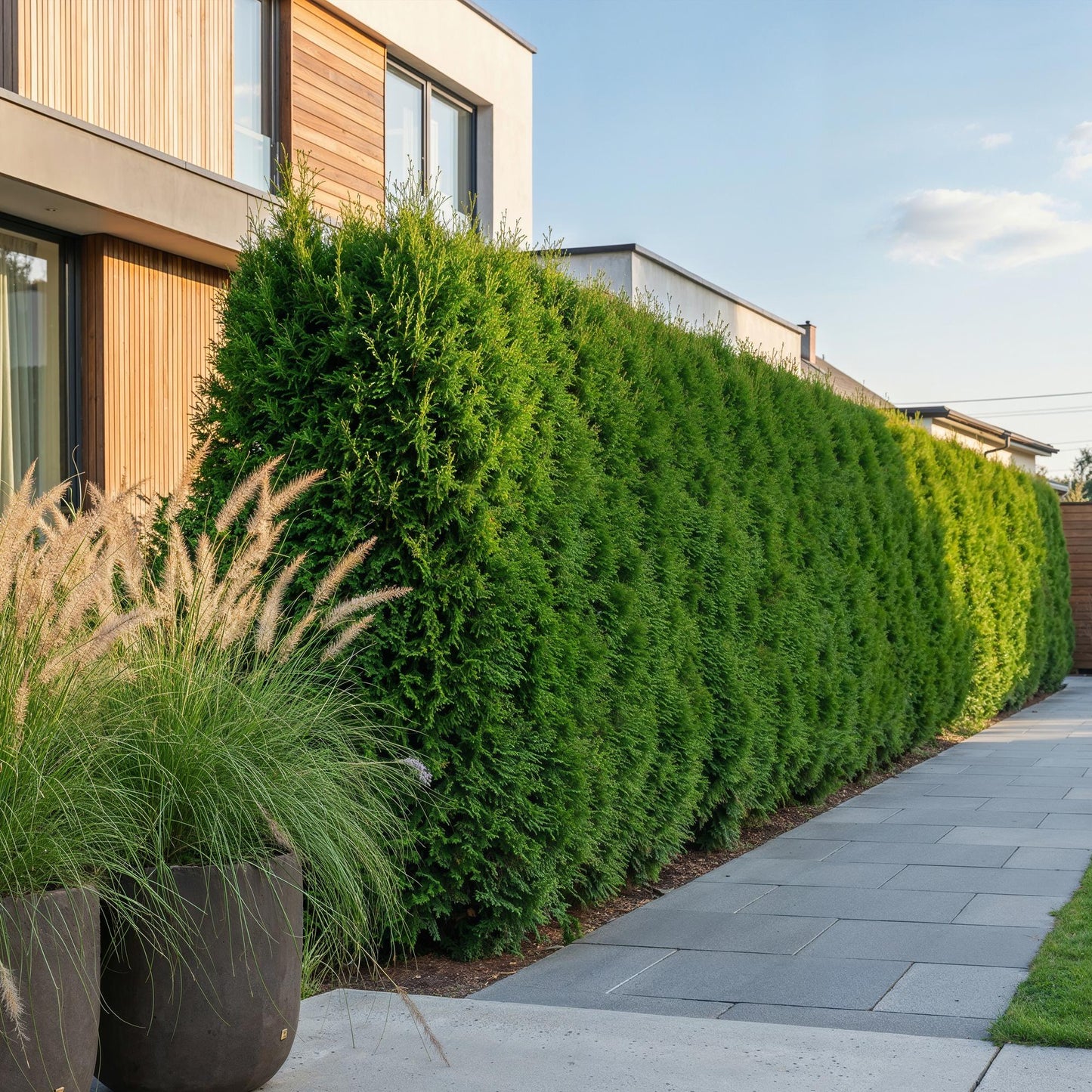 24x Thuja occidentalis Smaragd - American Arborvitae - Hedge Plants - Evergreen - Green - 9cm Pot - 20-30cm Height
