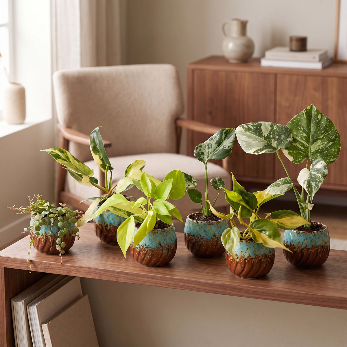 6x Baby Tropical Mix - Diversen - Tropisch - incl. Copper Reef - Ø6cm - ↕10-15cm