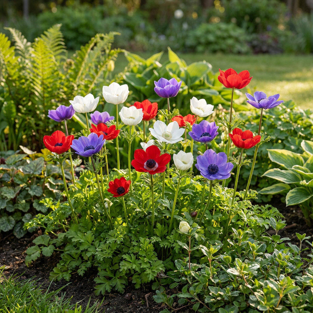 60x Anemone de Caen Mix - Klaproosanemoon de Caen mix - Diversen - Voorjaarsbloeier - Bolmaat 5/6