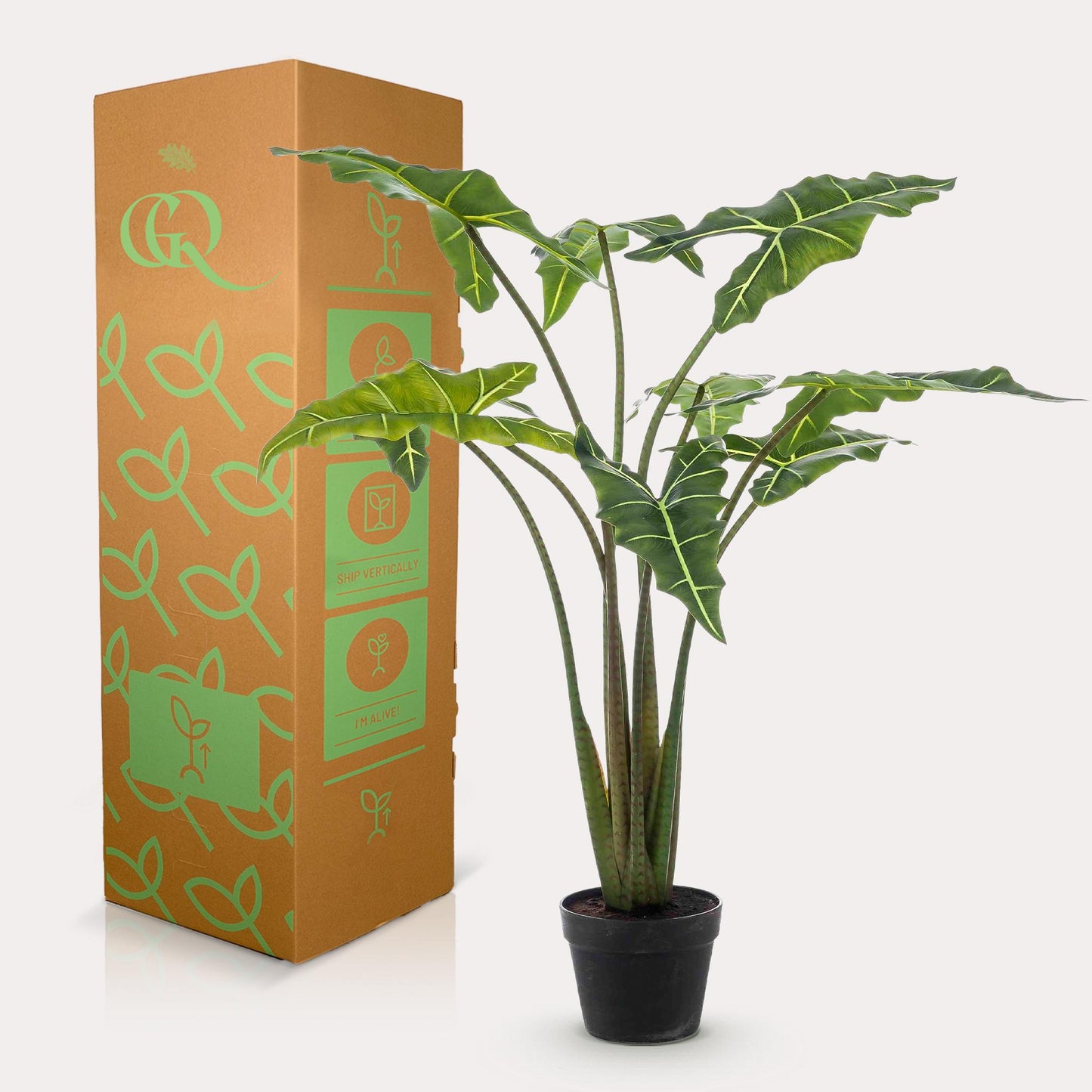 Artificial plant - Alocasia Frydek - Elephant Ear - 120 cm