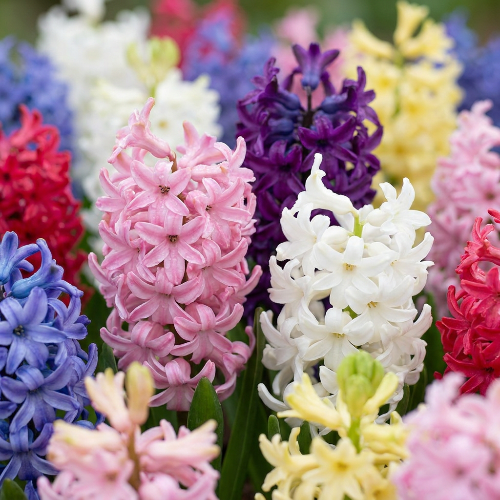 80x Hyacinthus mix - Mix di giacinti - Vari - Fioritura primaverile - Misura bulbo 14/15