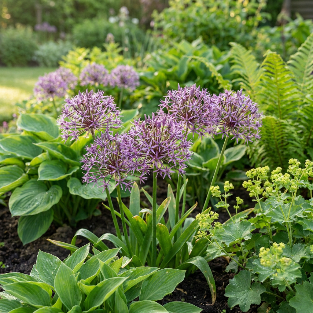 60x Allium Christophii - Aglio Ornamentale - Viola - Fioritura Estiva - Calibro Bulbo 10/12