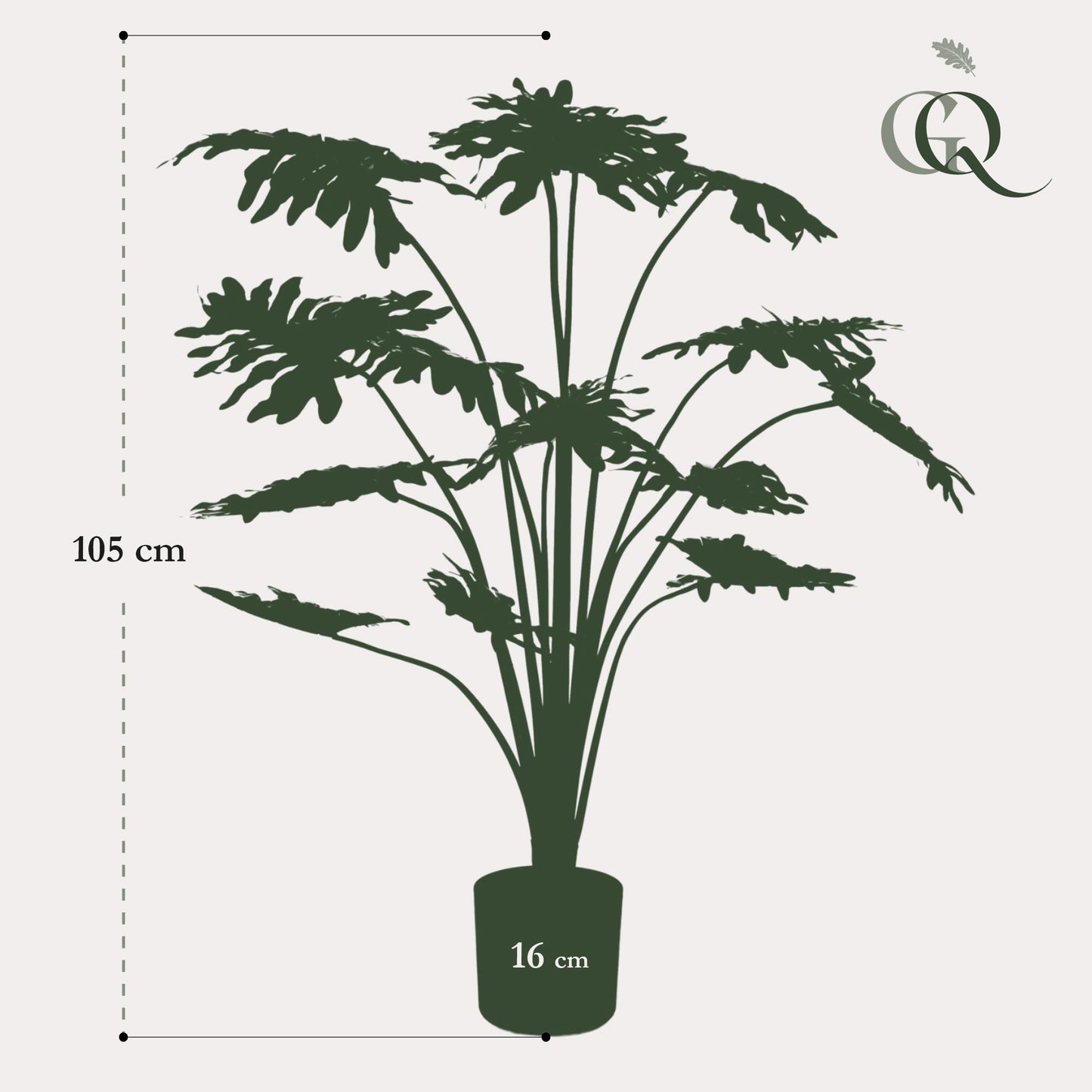 Artificial plant - Philodendron - 105 cm