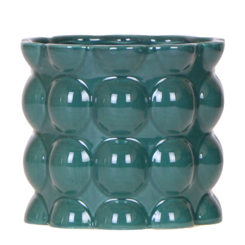 Hummingbird Home | Vaso decorativo Cotton Shine - Verde - Ø12cm