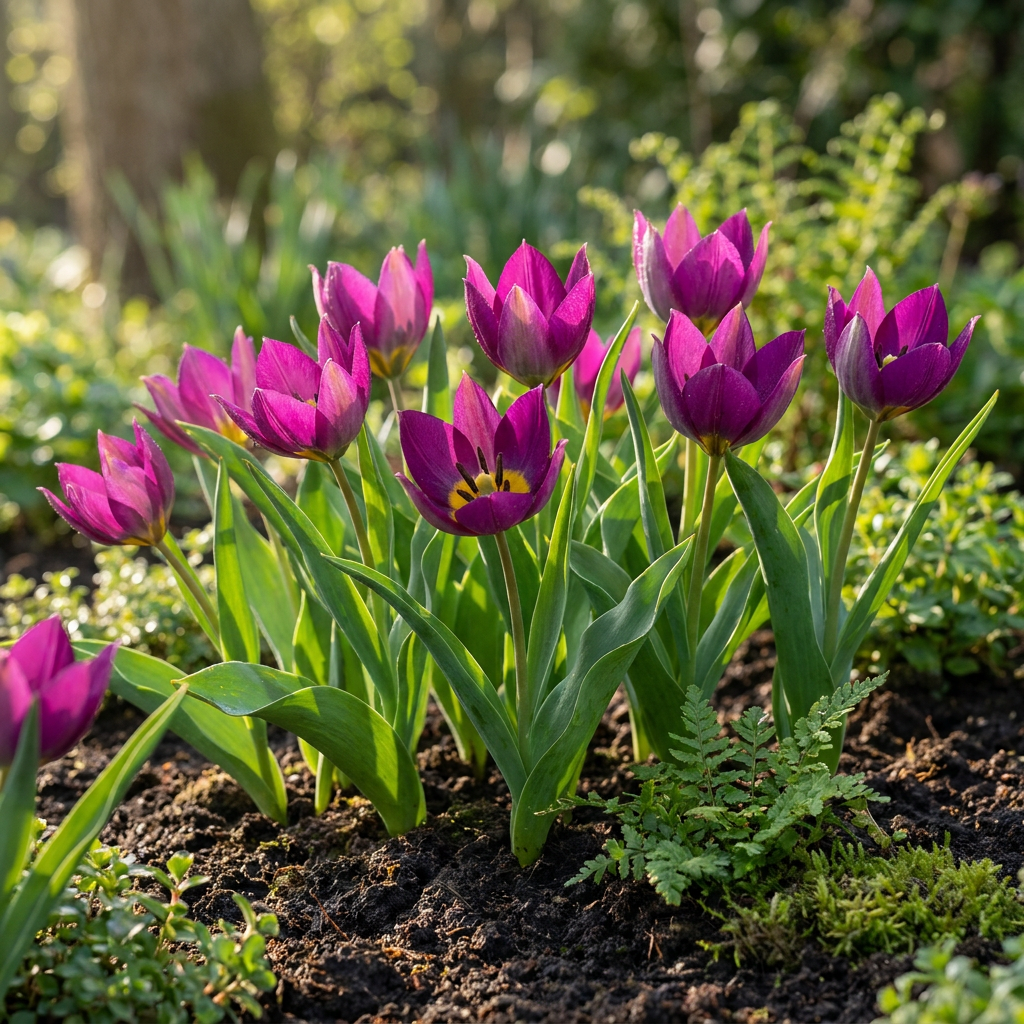 200x Tulipa Persian Pearl - Tulipa Persian Pearl - Viola - Fioritura primaverile - Calibro 6/7