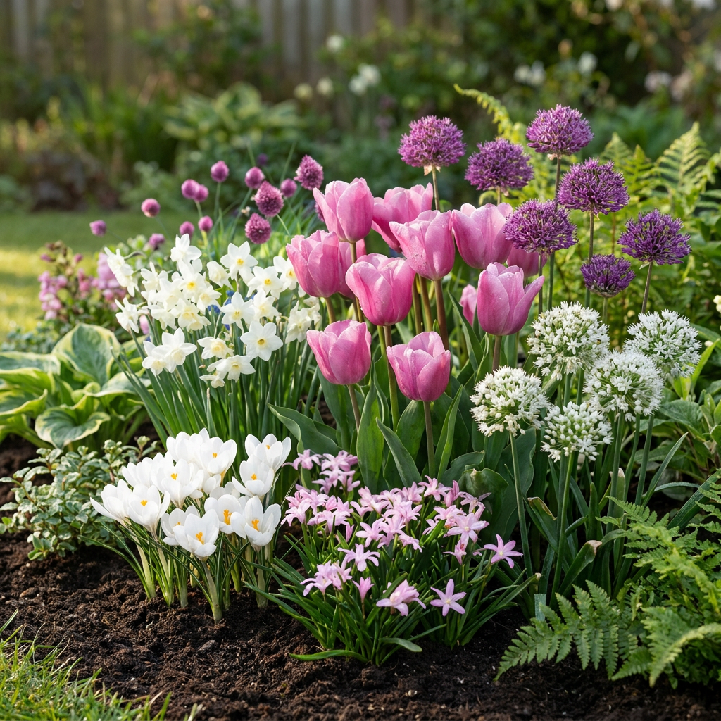 250x Bulb Garden Pink - Rosa da giardino - Varie - Fioritura estiva - Calibro 10/12