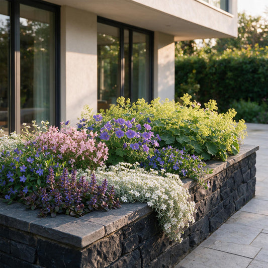 Perennial - Border Package - Ground Cover - Miscellaneous - Varieties and Colors - 12 Plants - Pot 11cm - Height 15-25cm
