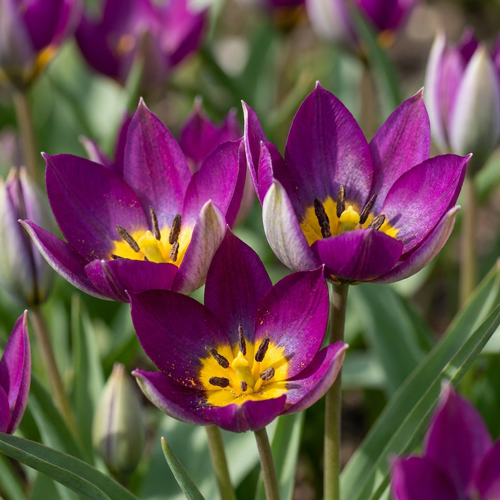 200x Tulipa Persian Pearl - Tulipa Persian Pearl - Viola - Fioritura primaverile - Calibro 6/7