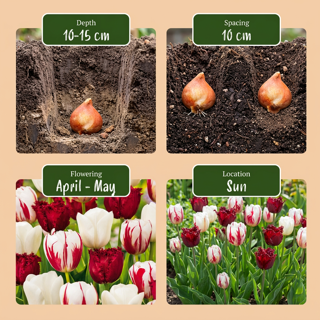 120x Tulipa Dutch Design - Tulp Dutch Design - Roze en Wit - Voorjaarsbloeier - Bolmaat 11/12