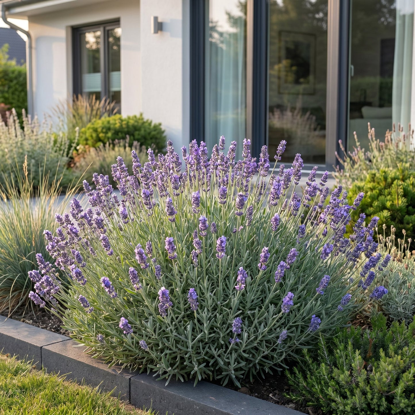 Green boutiQ - Perennial - Lavandula ang. Dwarf Blue - Lavender - Fragrant - Purple - 6 Plants - Pot 11cm - Height 15-25cm