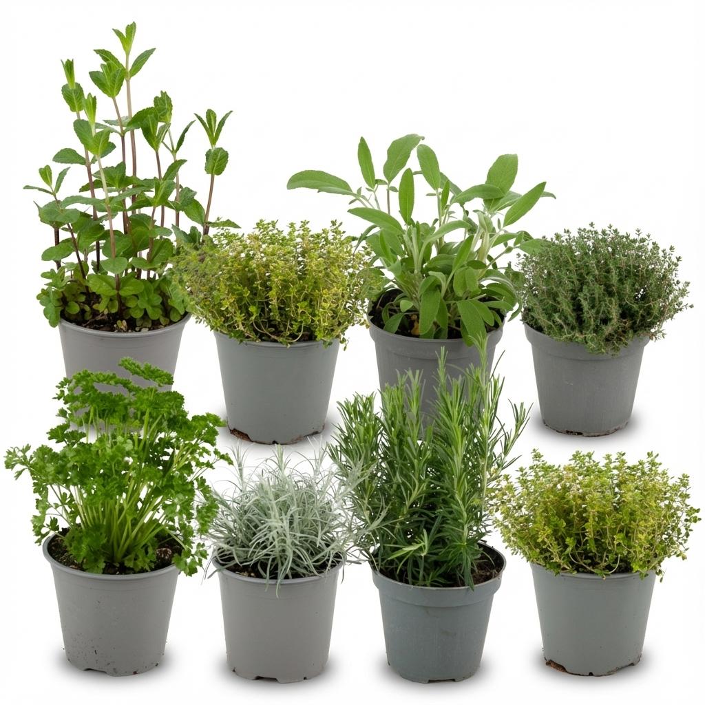Italian Herb Mix - 8 Pieces - Ø 12 cm - Height: 12-15 cm