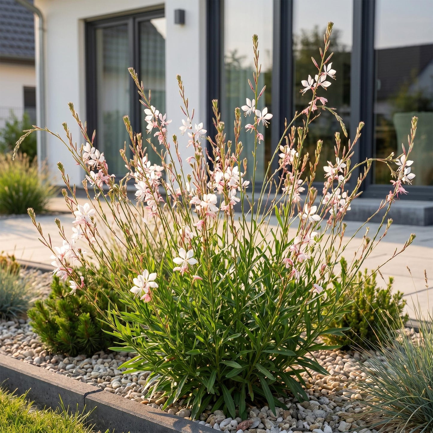 Pianta perenne - Gaura lindh. Whirling Butterflies - Candele di Gaura - Attira api e farfalle - Bianche - 6 Piante - Vaso 11cm - Altezza 15-25cm