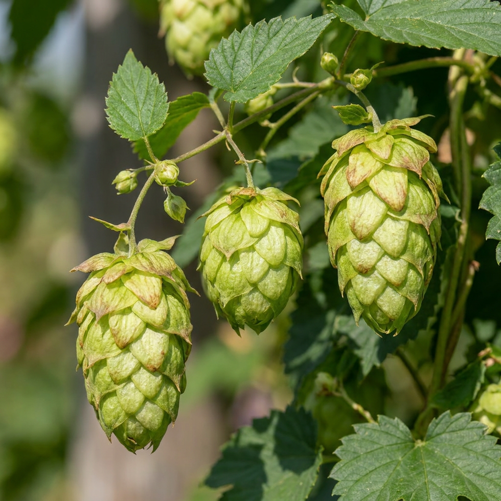 4x Humulus lup. Nordbrau - Northern Brewer hops - Green - Climbing plant - Ø9cm - ↕35cm