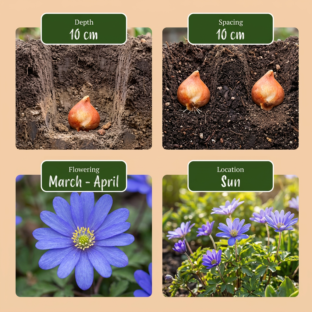 250x Bulb Garden Blue - Blauwe bollentuinmix - Diversen - Zomerbloeier - Bolmaat 10/12