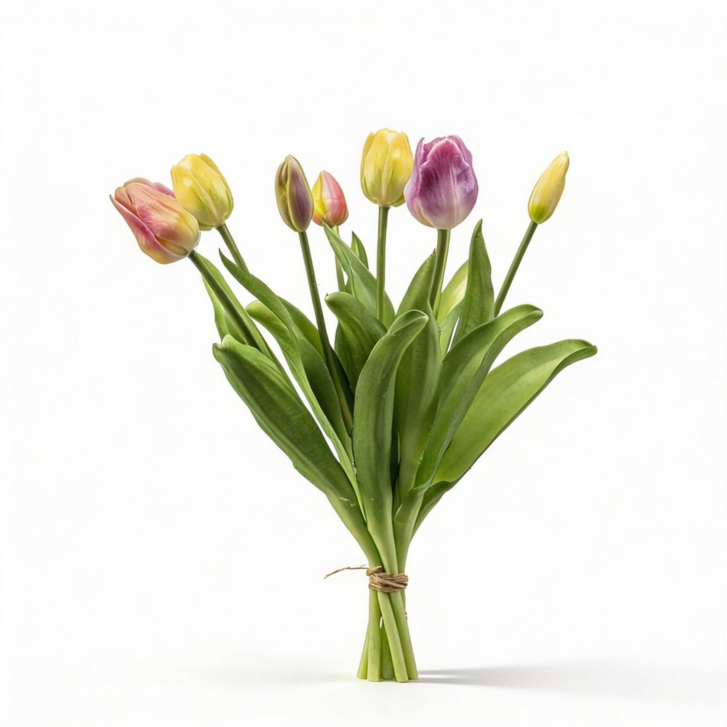 Tulip Bouquet - Soft Spring - 'Real Touch' Artificial Tulips - 7 stems – 42 cm