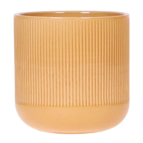 Hummingbird Home | Vaso decorativo Flare - Ocra - Ø12cm