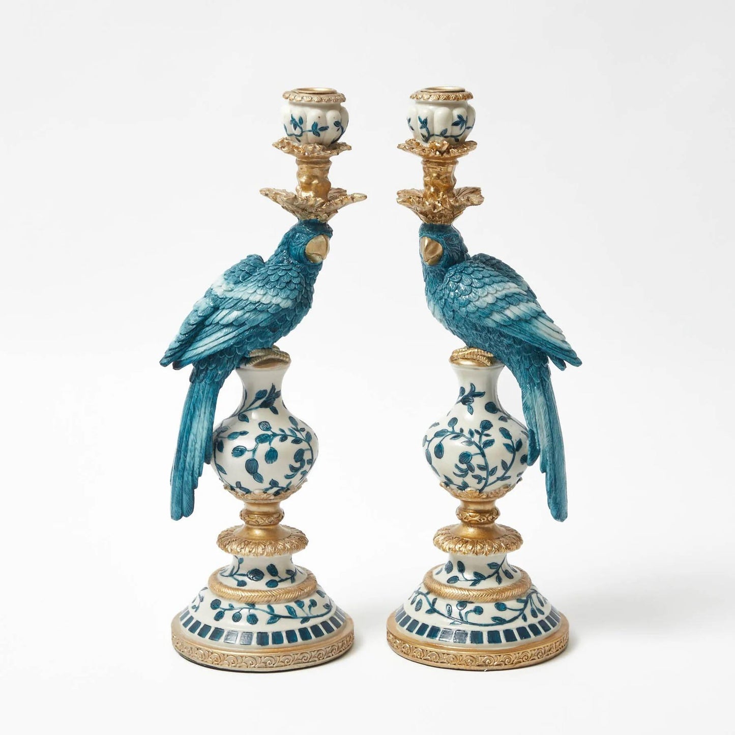 Candlestick - Dutch Blue Parrot ↑ 40 cm - Left
