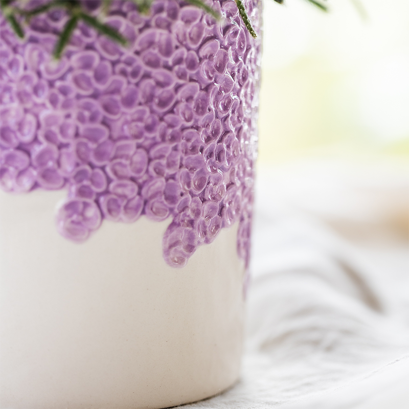 Kolibri Orchids | Purple Vienna orchid + Bloom decorative pot purple – pot size Ø9cm | flowering houseplant – fresh from the grower