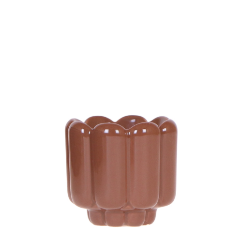 Hummingbird Home | Retro Shine decorative pot - Brown - Ø6cm