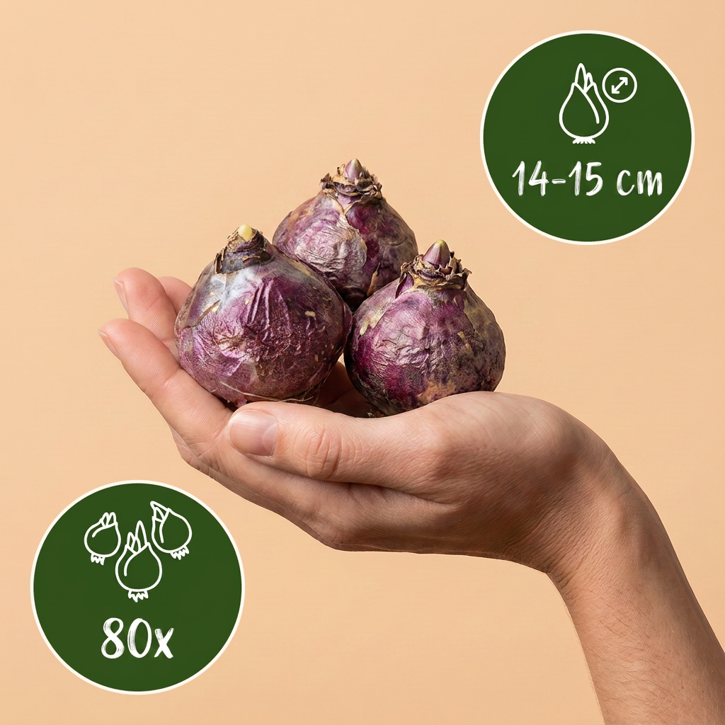 80x Hyacinthus mix - Mix di giacinti - Vari - Fioritura primaverile - Misura bulbo 14/15