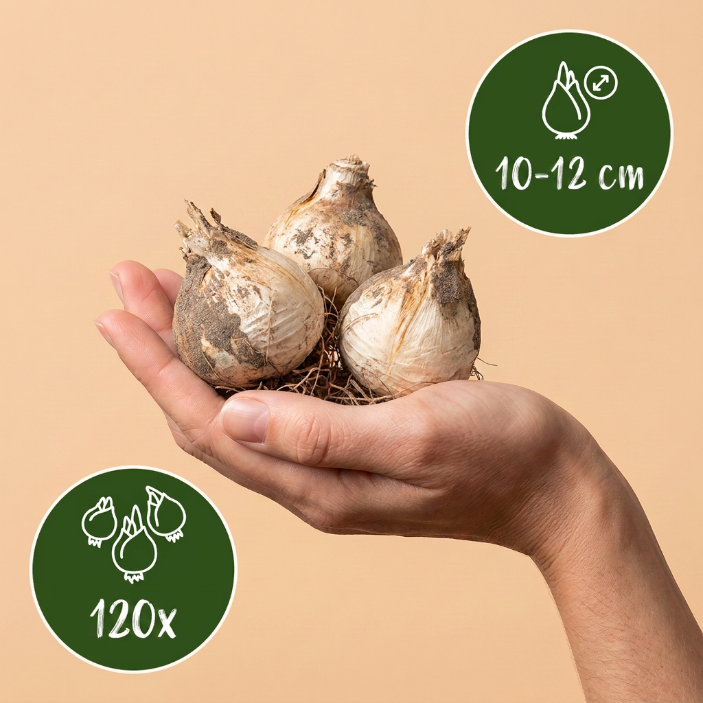120x Allium Purple Sensation - Cipolla ornamentale - Viola - Fioritura estiva - Calibro bulbo 10/12
