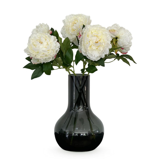 Fiori artificiali Solo - Crema - Peonie - x 5 - 65cm