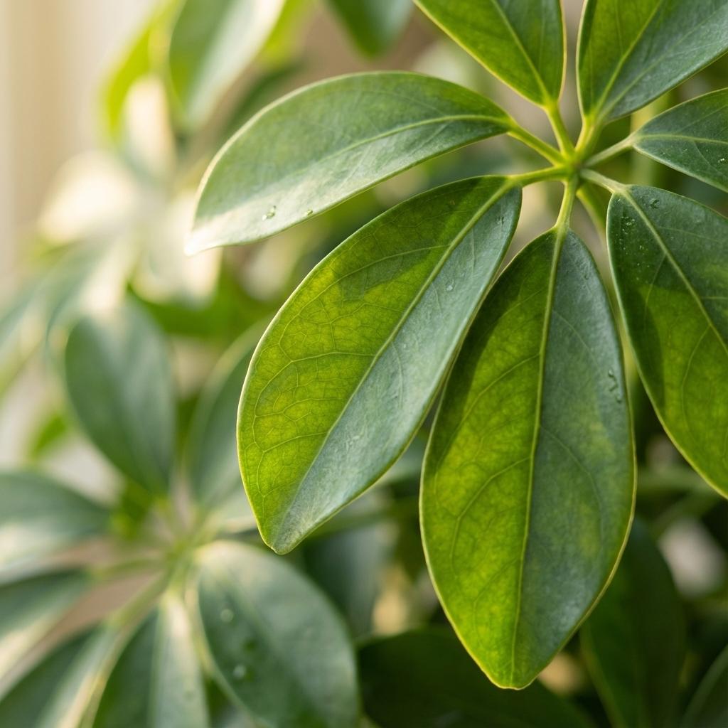 Schefflera Arab Nora with Potter grey - 70cm - Ø21