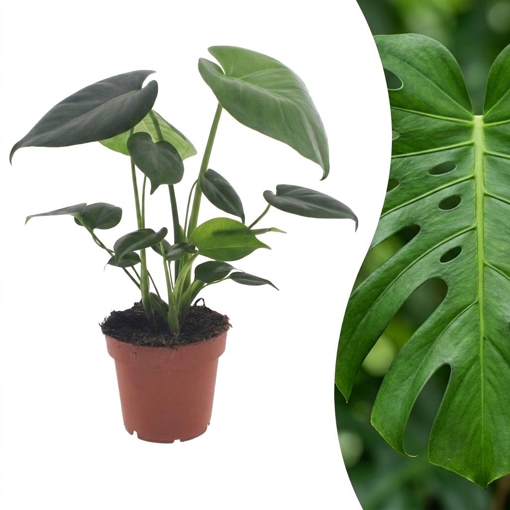 Monstera Deliciosa - Swiss Cheese Plant - 1 Plant - Pot 12cm - Height - 30cm