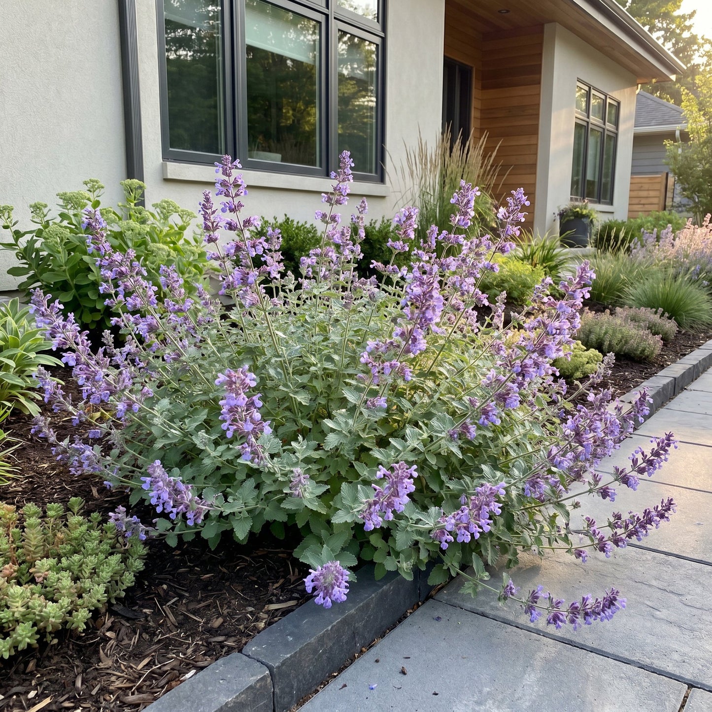 Perennial - Nepeta faassenii - Catmint - Bee and Butterfly Attractor - Purple - 24 Plants - Pot 11cm - Height 15-25cm