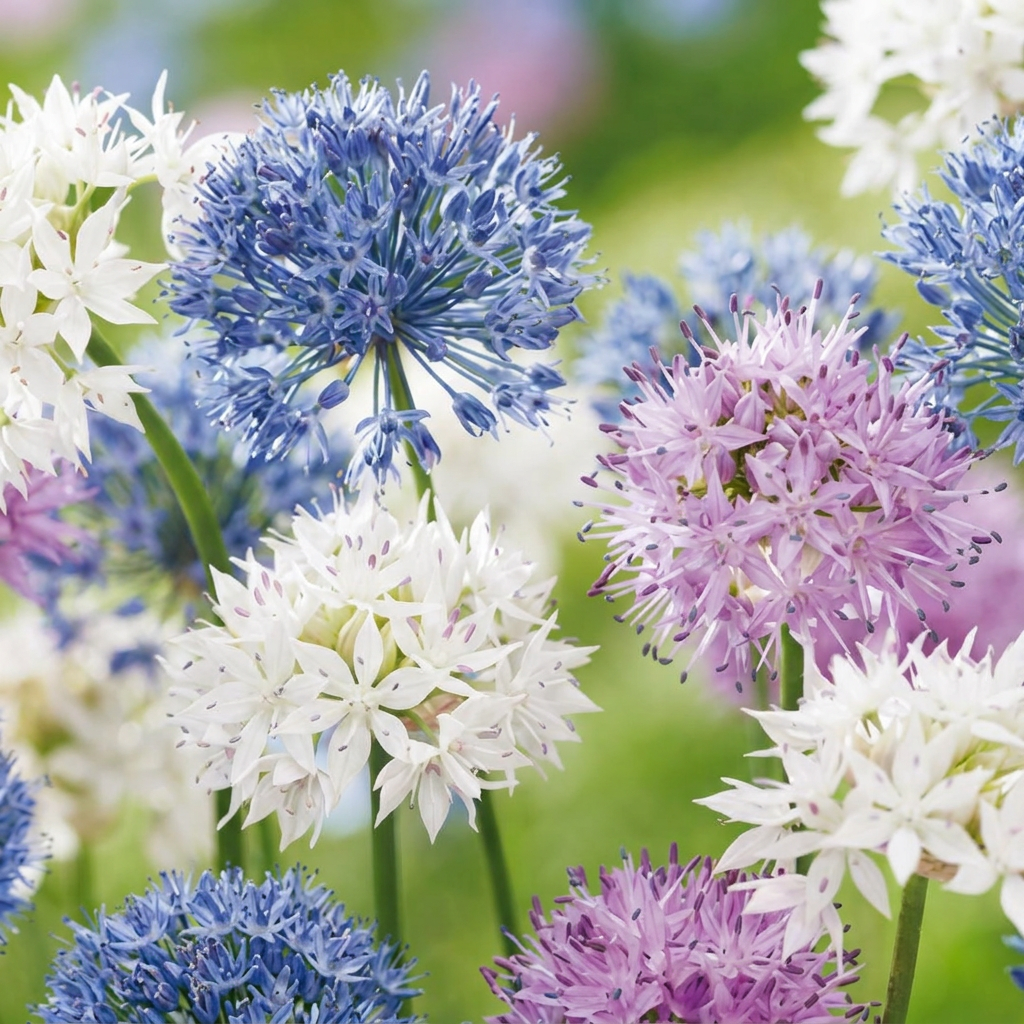 15x Allium Buzzing Beauties - Cipolla ornamentale Buzzing Beauties - Misti - Fiori estivi - Misura bulbo 6/7
