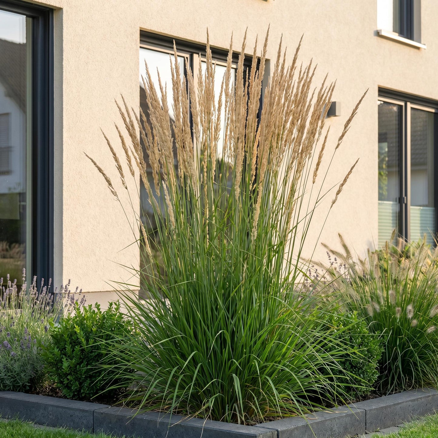 Grassen - Calamagrostis Karl Foerster - Struisriet - Met Pluim - Groen - 6 Planten - Pot 11cm - Hoogte 15-25cm