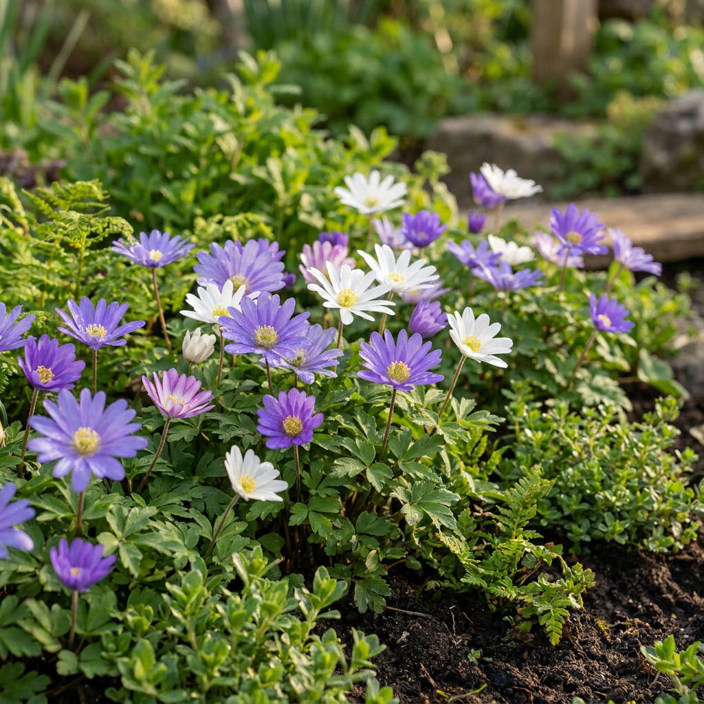 400x Anemone Blanda mix - Anemone Greca mix - Varie - Bulbo da naturalizzazione - Calibro 4/5