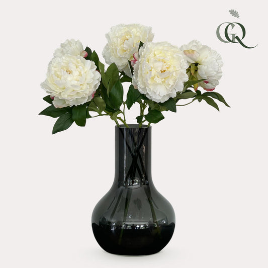 Fiori artificiali Solo - Crema - Peonie - x 5 - 65cm