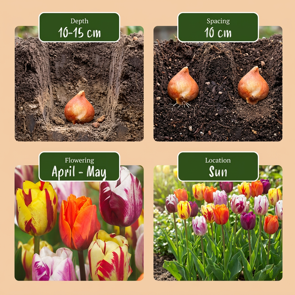 120x Tulipa Flaming Beauty Mix - Tulp Flaming Beauty Mix - Diversen - Voorjaarsbloeier - Bolmaat 11/12