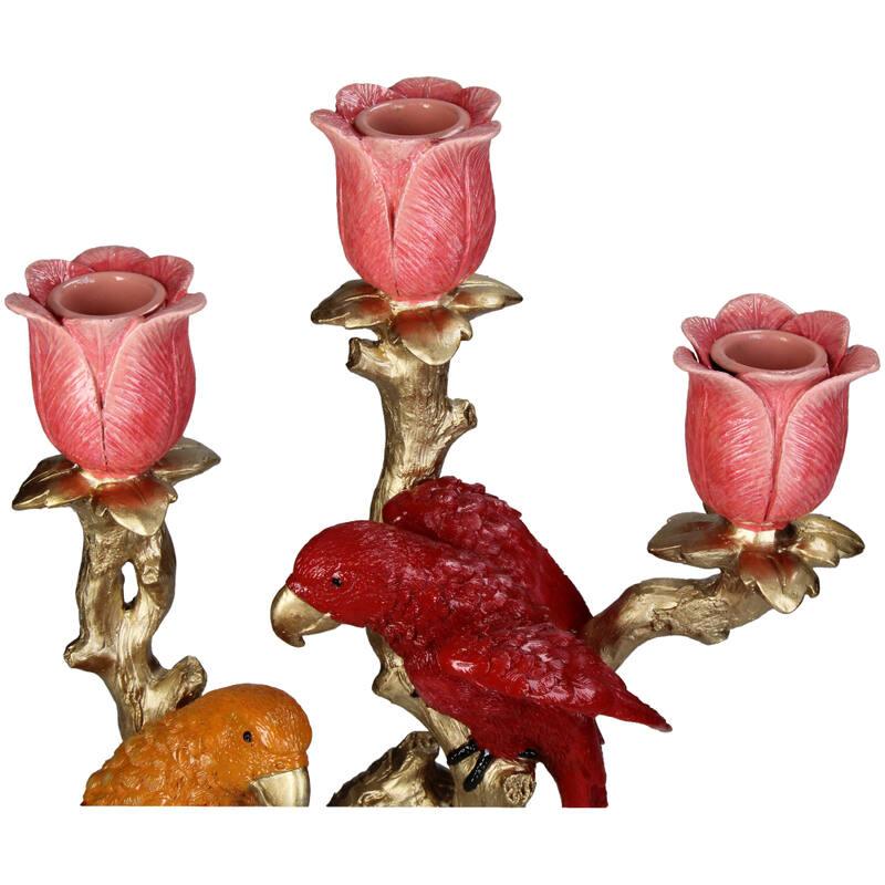 Bird Candlestick made of Polyresin – Atmospheric and Artistic
