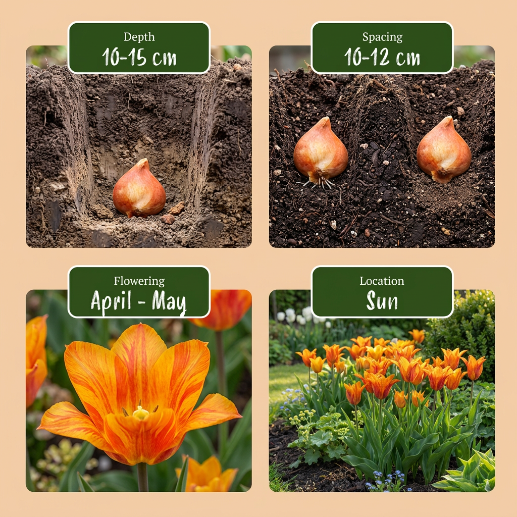 48x Tulipa Vendeeglobe - Tulip Vendeeglobe - Yellow - Spring flowering - Bulb size 11/12