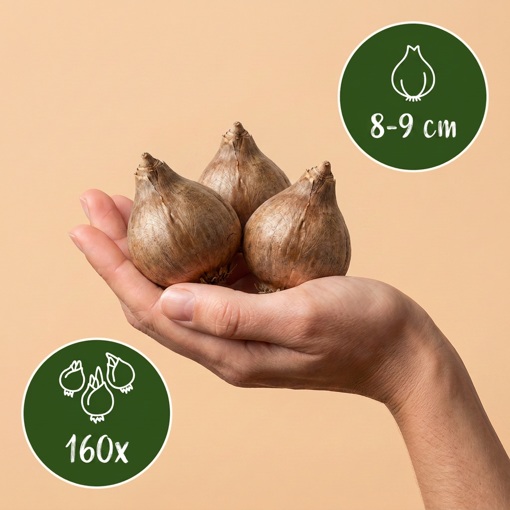 160x Leucojum Aestivum - Zomerschneeklokje - Wit - Voorjaarsbloeier - Bolmaat 8/9