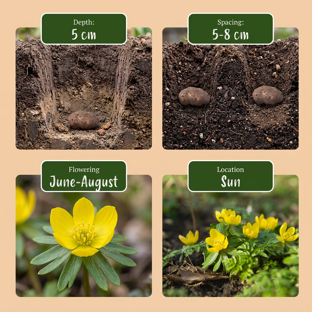 200x Eranthis Cilicica - Cilicisch winterakoniet - Geel - Voorjaarsbloeier - Bolmaat 4/5