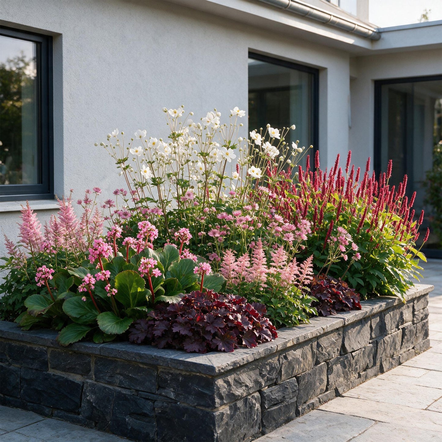 Vasteplant - Borderpakket - Schaduw - Diversen - Soorten en kleuren - 12 Planten - Pot 11cm - Hoogte 15-25cm