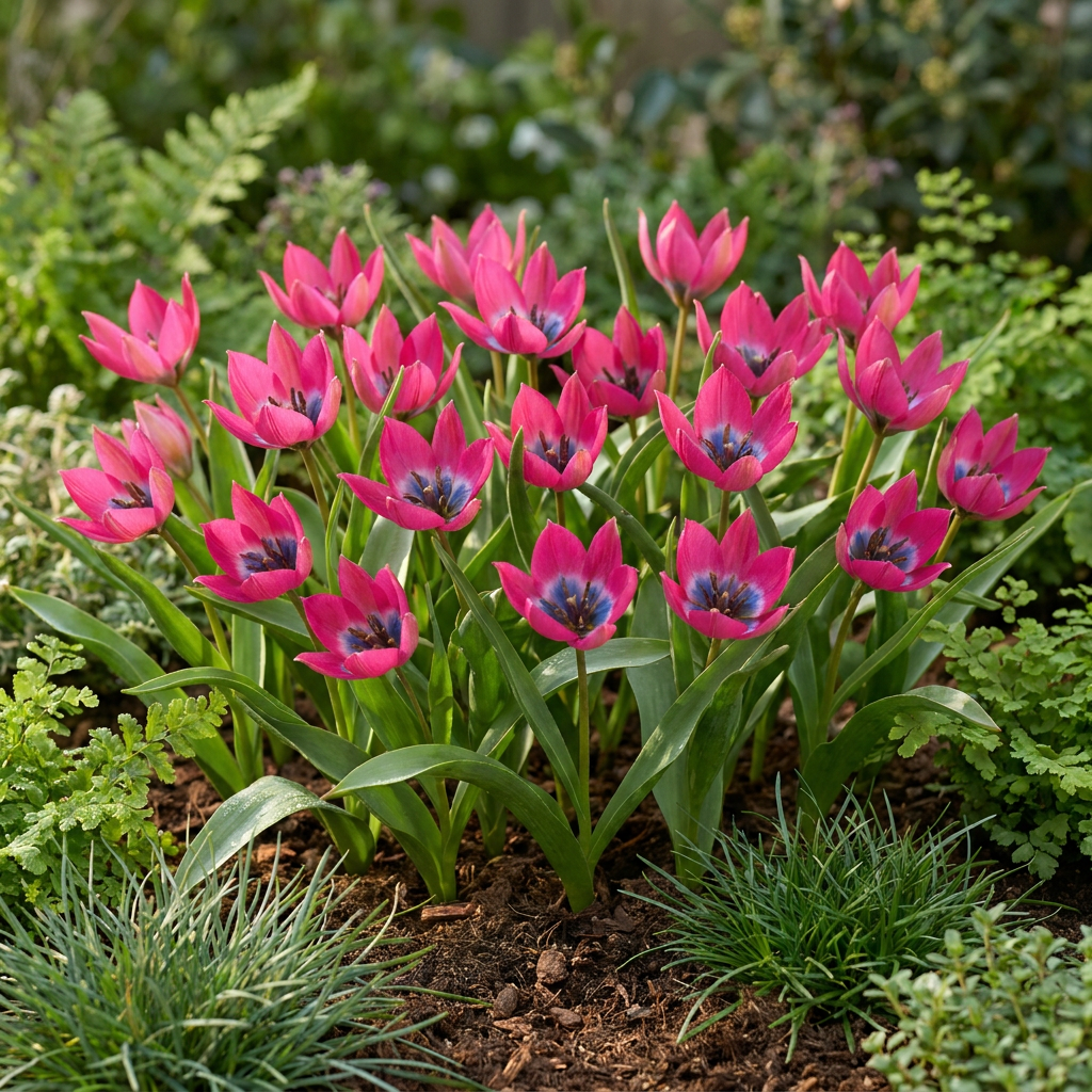 50x Tulipa Klein Schoonheid - Tulipa Little Beauty - Rosa - Fioritura primaverile - Misura bulbo 6/+