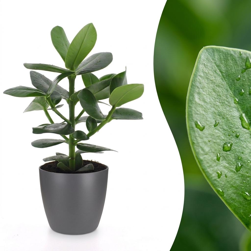 Clusia Princess - Clusia - 1 Plant - with Pot Grey - Pot 12cm - Height - 40cm