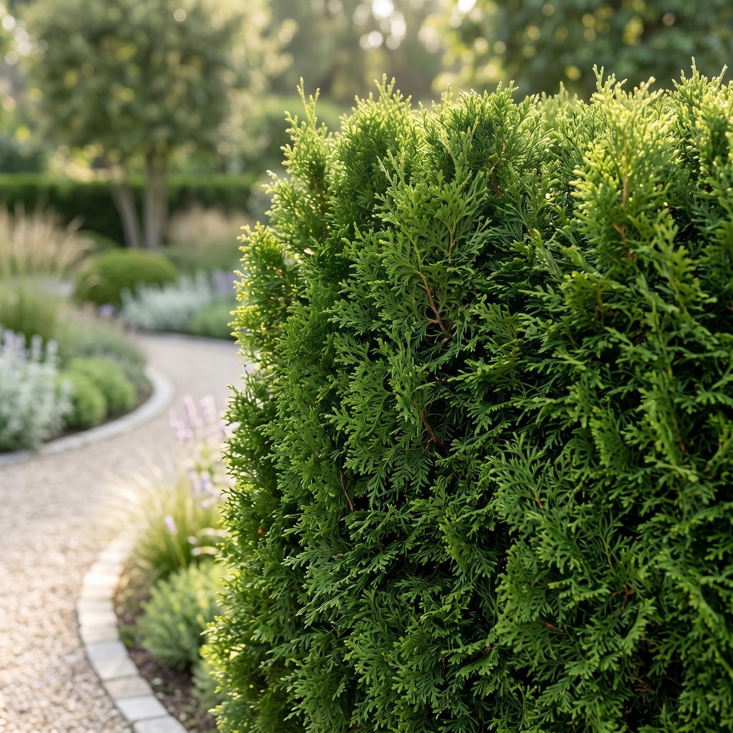 40x Thuja occidentalis Smaragd - American Arborvitae - Hedge Plants - Evergreen - Green - Pot 9cm - Height 20-30cm
